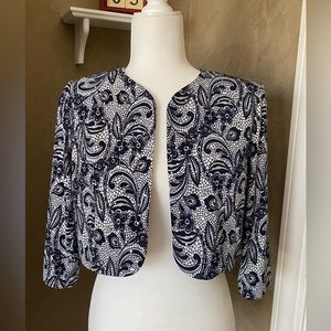 Jessica Howard Formal Cropped Bolero Women's Size 6 Petite sequins